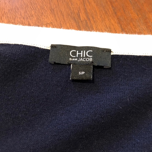 Navy and white cardigan - Picture 3 of 3